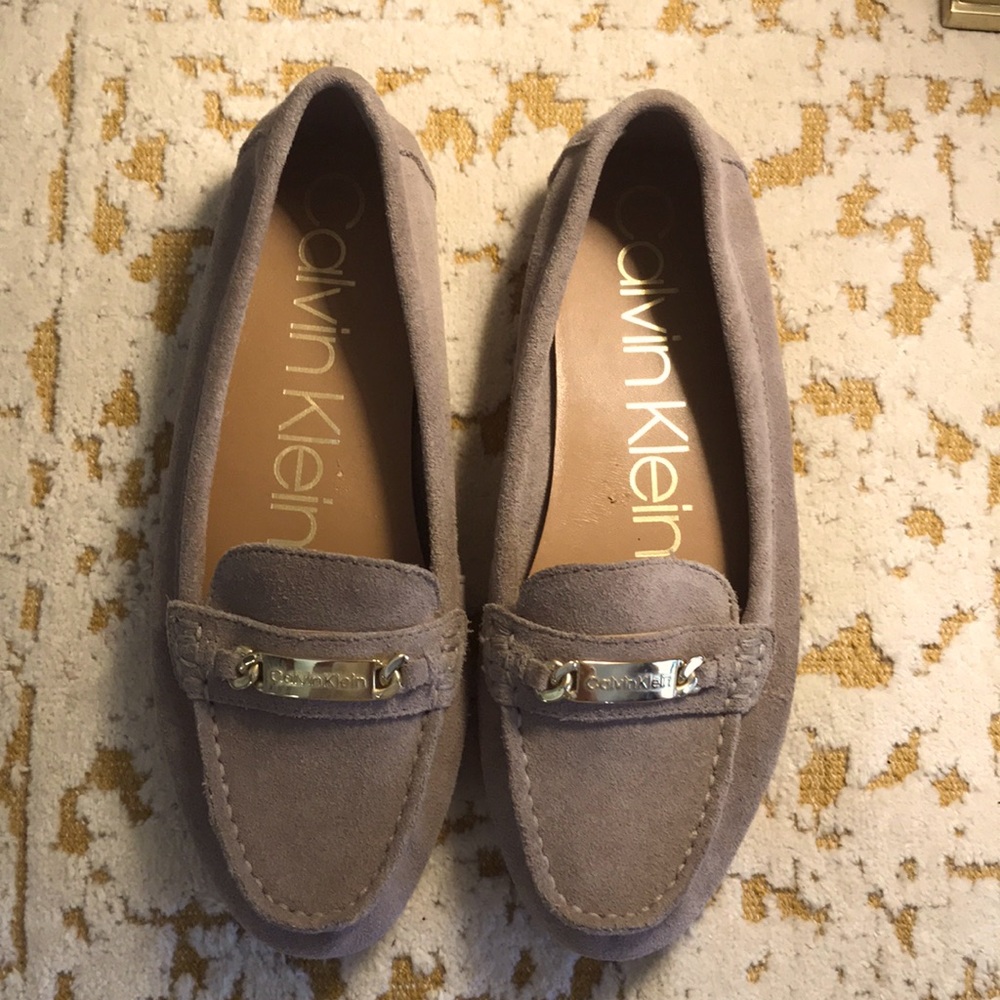 CALVIN KLEIN Suede Driving Moccasins